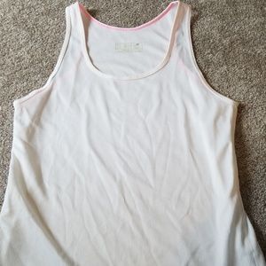 New Balance white poly ribbed tank top sz XL